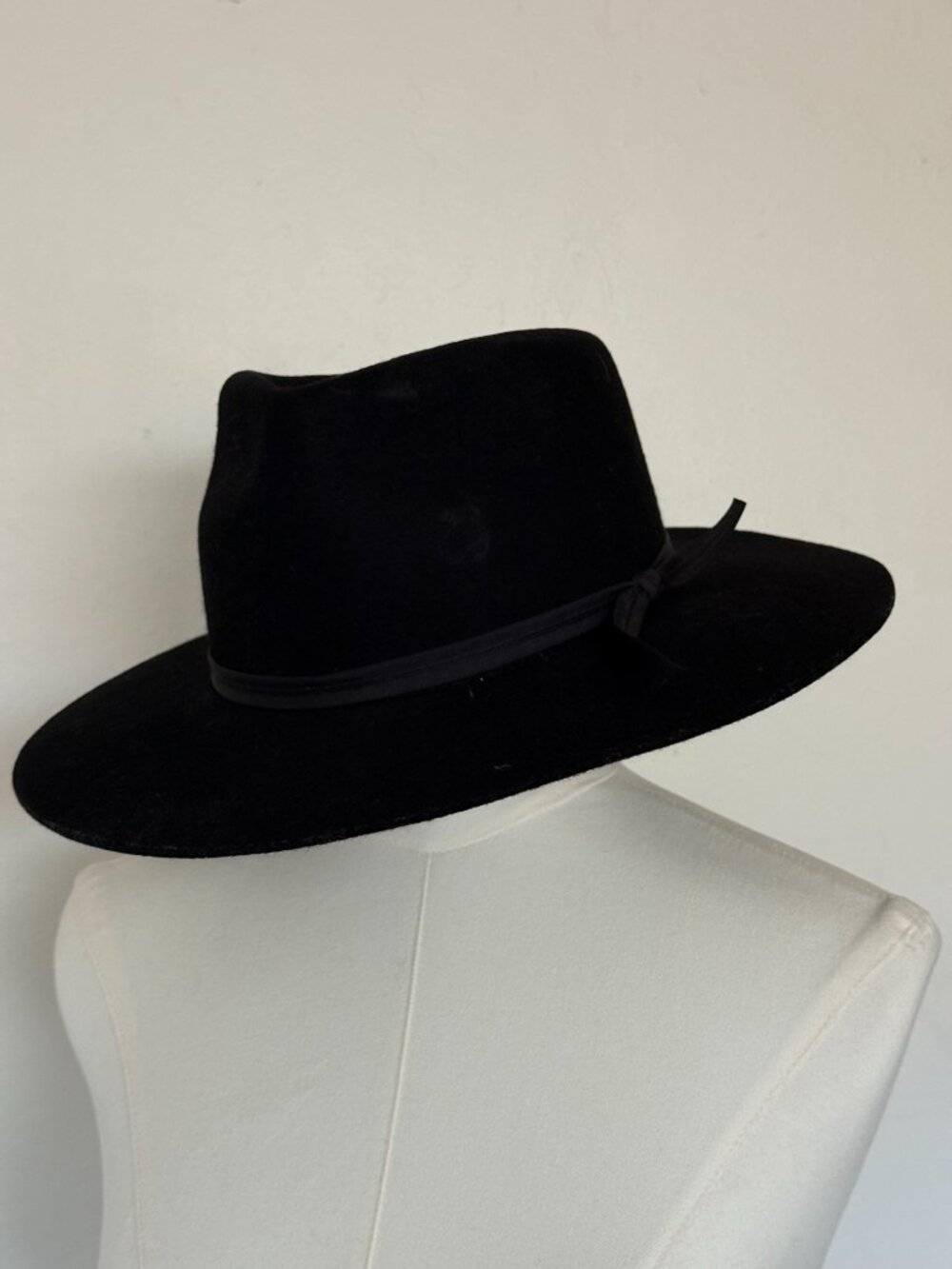Black Wool Lack of Color Hat